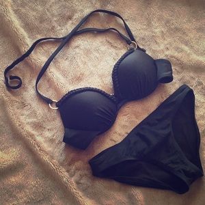 Target Black w/ Gold Mermaid Bikini Swimsuit